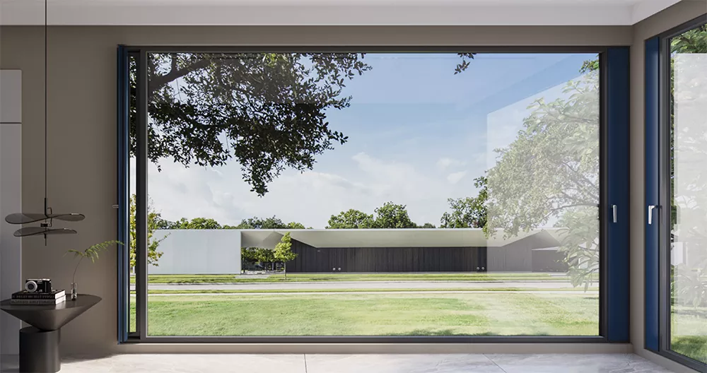 आधुनिक निवासी आणि व्यावसायिक इमारतींसाठी नाविन्यपूर्ण मायक्रो व्हेंटिलेशन ॲल्युमिनियम खिडक्या